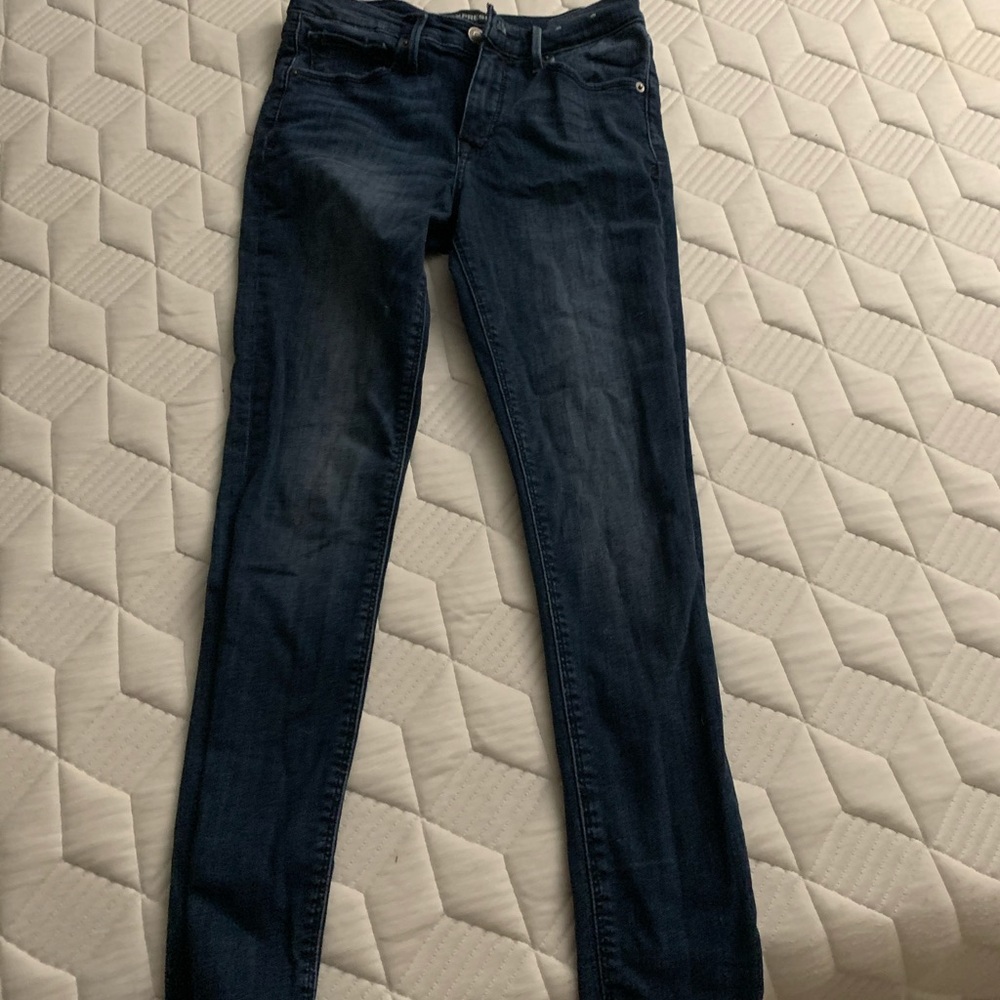 Express mid rise stretch legging ankle jeans